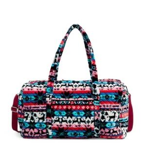Plush Vera Bradley Large Travel Duffel Bag